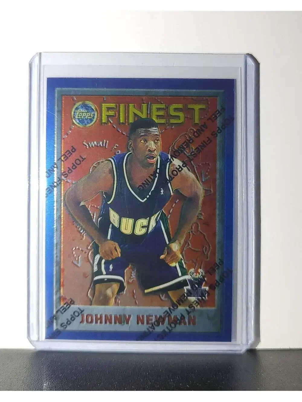 Johnny Newman 1995-96 Topps Finest NBA #249 Card Milwaukee Bucks